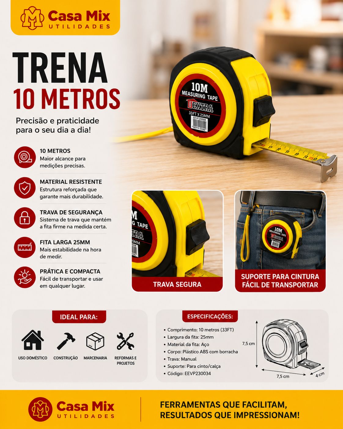 Trena 10 Metros Profissional