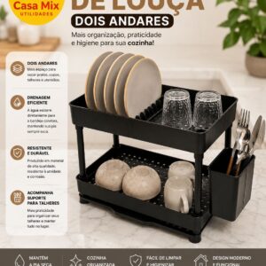 Escorredor de louça dois andares