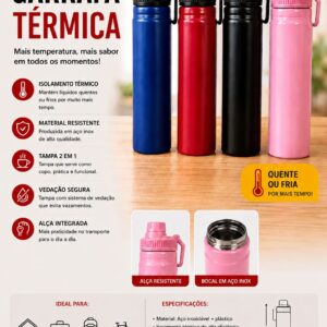 Garrafa Térmica Premium 1000ml