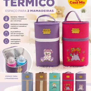 Porta Mamadeiras Térmico Duplo