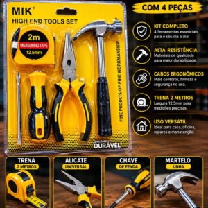 Kit de Ferramentas 4 Peças
