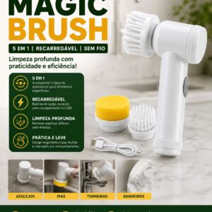 Escova de Limpeza Elétrica Magic Brush
