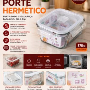 Pote Hermético de Vidro 370ml