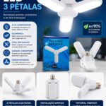 Lâmpada de LED 3 Pétalas Dobrável