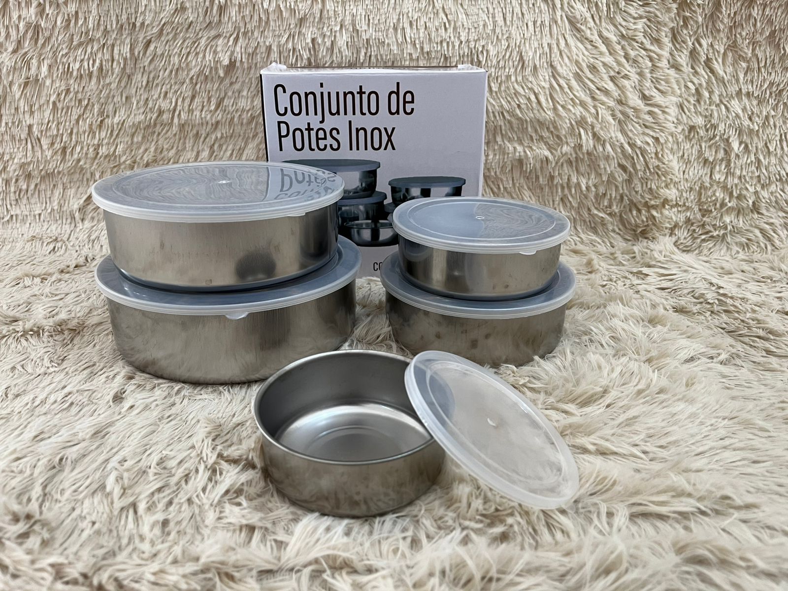Conjunto de Potes Inox com 5 peças - Imagem 5