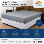 Lençol com Elástico Box Casal Luana